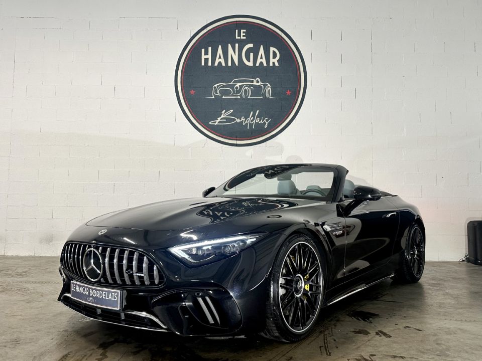 MERCEDES CLASSE SL 63 AMG V8 4.0 585ch 9G-Tronic 4Matic+ - Cabriolet Noir Obsidienne, Intérieur Cuir NAPPA Gris - 149 990 € - image 0