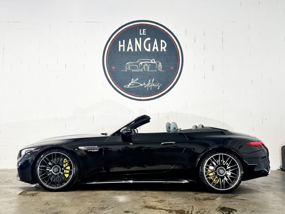MERCEDES CLASSE SL 63 AMG V8 4.0 585ch 9G-Tronic 4Matic+ - Cabriolet Noir Obsidienne, Intérieur Cuir NAPPA Gris - 149 990 € - image 2