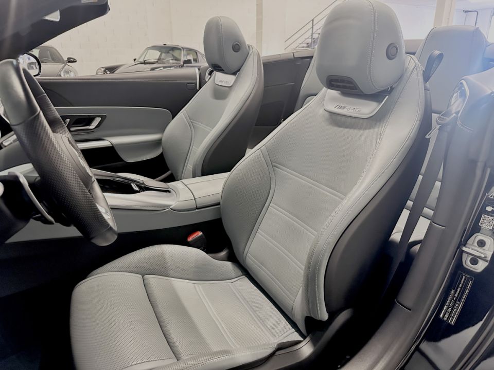 MERCEDES CLASSE SL 63 AMG V8 4.0 585ch 9G-Tronic 4Matic+ - Cabriolet Noir Obsidienne, Intérieur Cuir NAPPA Gris - 149 990 € - image 3