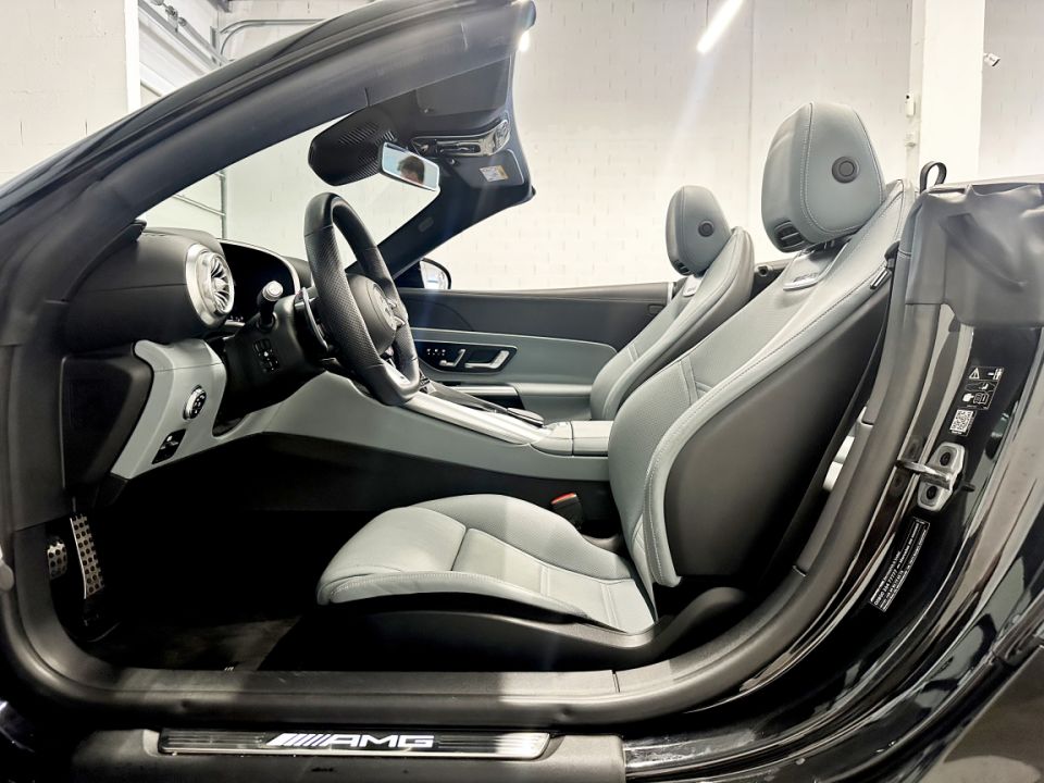 MERCEDES CLASSE SL 63 AMG V8 4.0 585ch 9G-Tronic 4Matic+ - Cabriolet Noir Obsidienne, Intérieur Cuir NAPPA Gris - 149 990 € - image 5