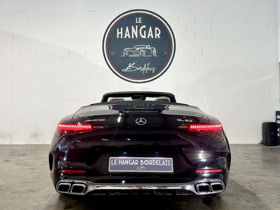 MERCEDES CLASSE SL 63 AMG V8 4.0 585ch 9G-Tronic 4Matic+ - Cabriolet Noir Obsidienne, Intérieur Cuir NAPPA Gris - 149 990 € - image 6