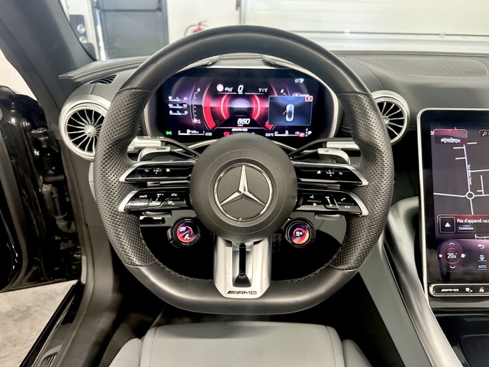 MERCEDES CLASSE SL 63 AMG V8 4.0 585ch 9G-Tronic 4Matic+ - Cabriolet Noir Obsidienne, Intérieur Cuir NAPPA Gris - 149 990 € - image 11
