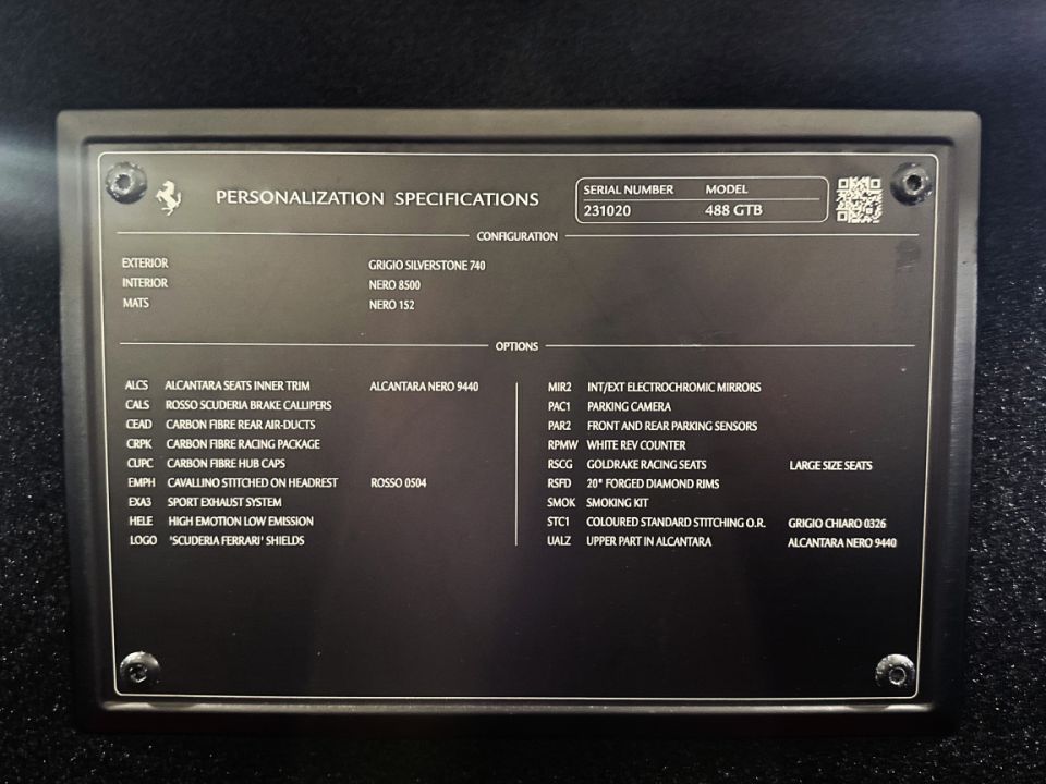 FERRARI 488 GTB Coupé V8 4.0 670ch BVA7 - Le Hangar Bordelais - image 18
