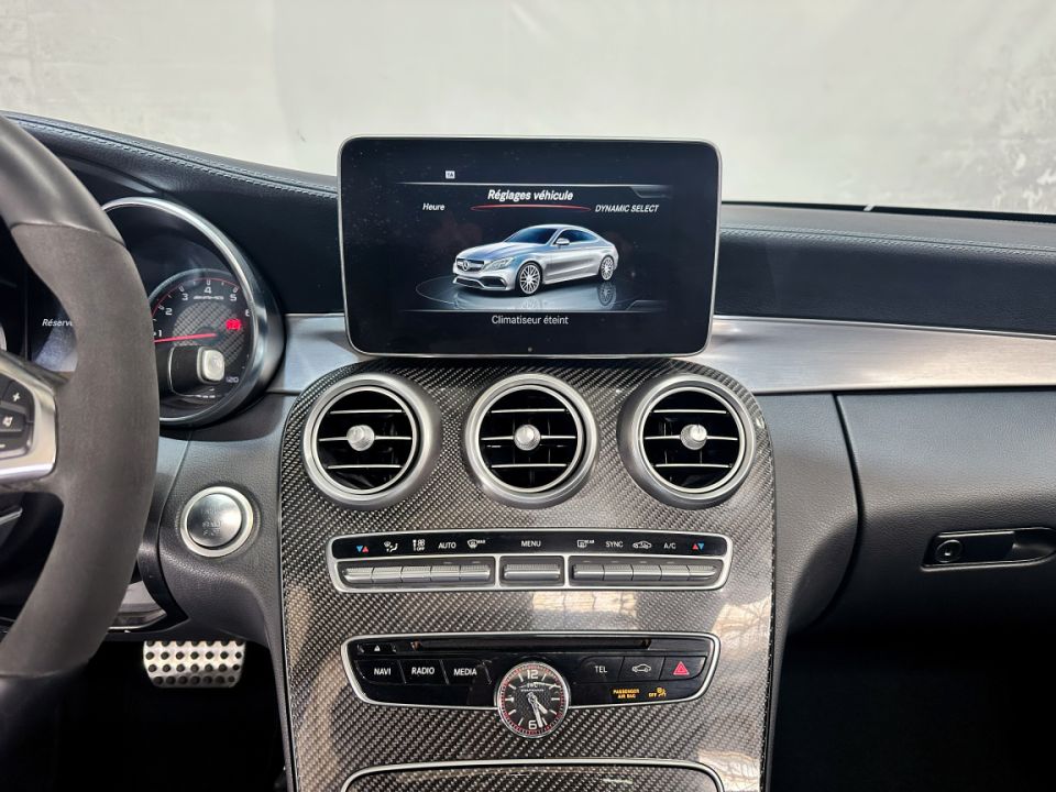 Mercedes Classe C 63 S AMG Coupé V8 4.0 510ch SPEEDSHIFT MCT7 Blanc Diamant MANUFAKTUR - 54 990 € - image 13