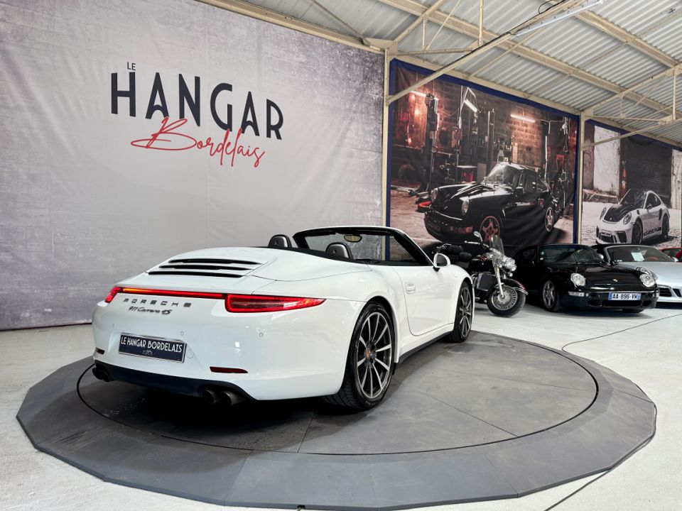 Porsche 911 Carrera 4S Cabriolet 3.8i 400 PDK Blanc Carrara - Transmission intégrale et Pack Sport Chrono - 89 990 € - image 8