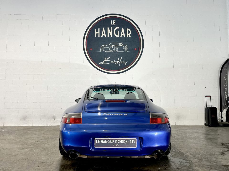 PORSCHE 911 Type 996 Carrera 4 Coupé 3.4 300ch BVM6 – Bleu Cobalt, cuir Gris Platine - image 6