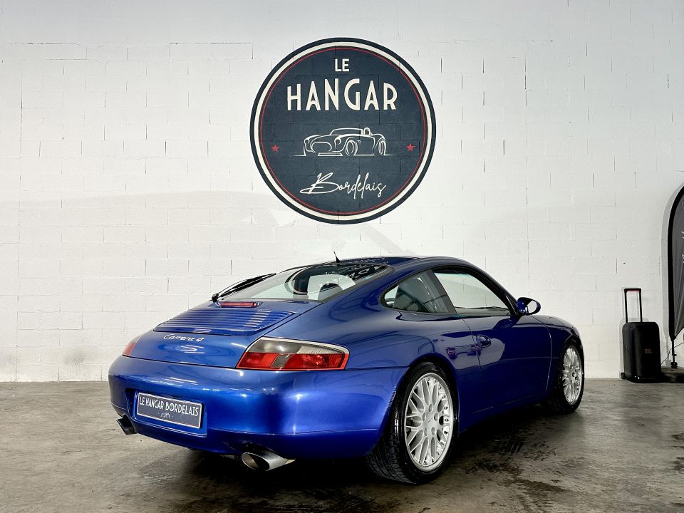 PORSCHE 911 Type 996 Carrera 4 Coupé 3.4 300ch BVM6 – Bleu Cobalt, cuir Gris Platine - image 8