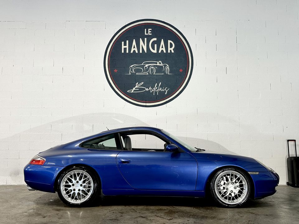 PORSCHE 911 Type 996 Carrera 4 Coupé 3.4 300ch BVM6 – Bleu Cobalt, cuir Gris Platine - image 10
