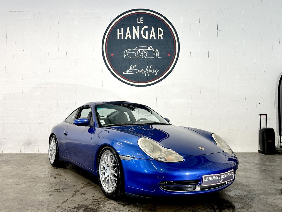 PORSCHE 911 Type 996 Carrera 4 Coupé 3.4 300ch BVM6 – Bleu Cobalt, cuir Gris Platine - image 12